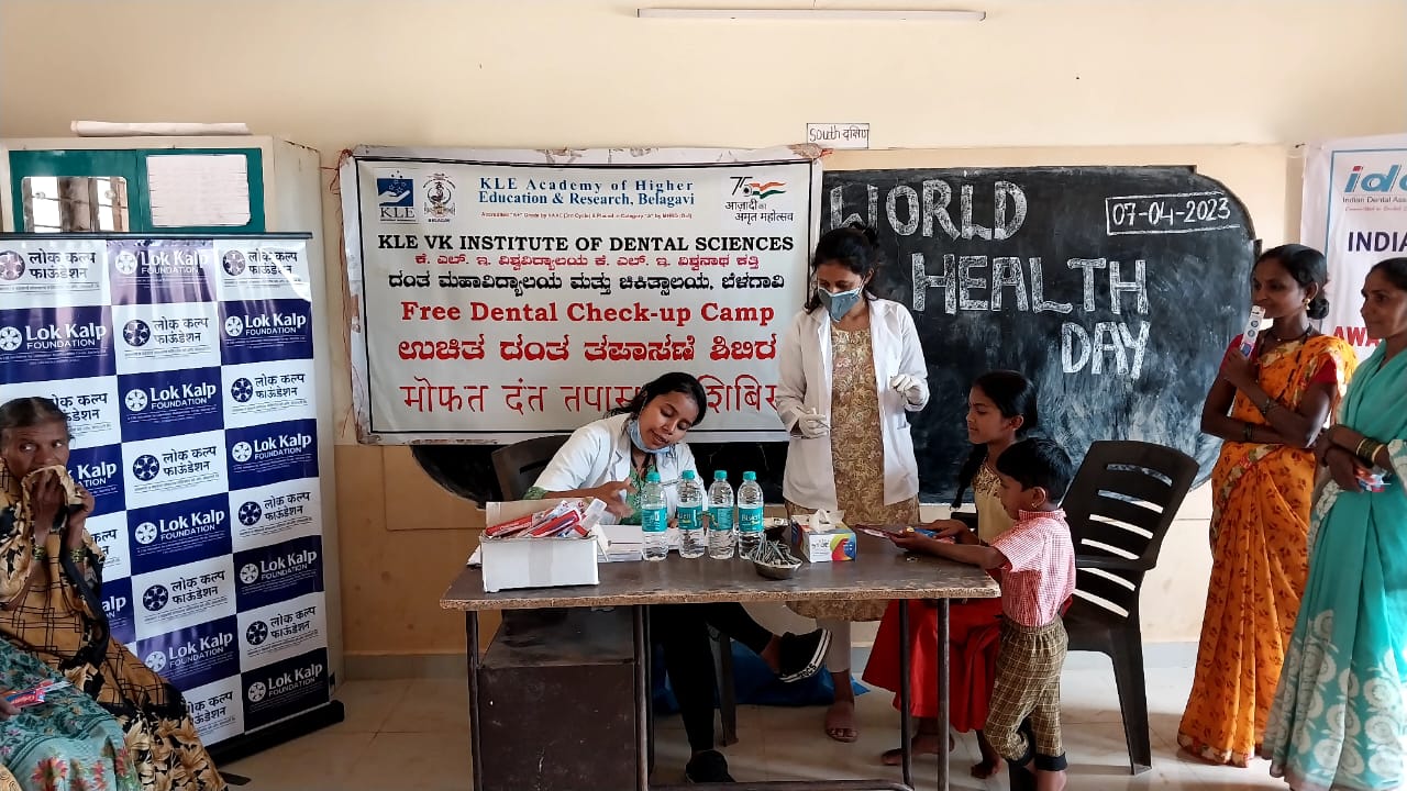 Dental camp in Aamte Village