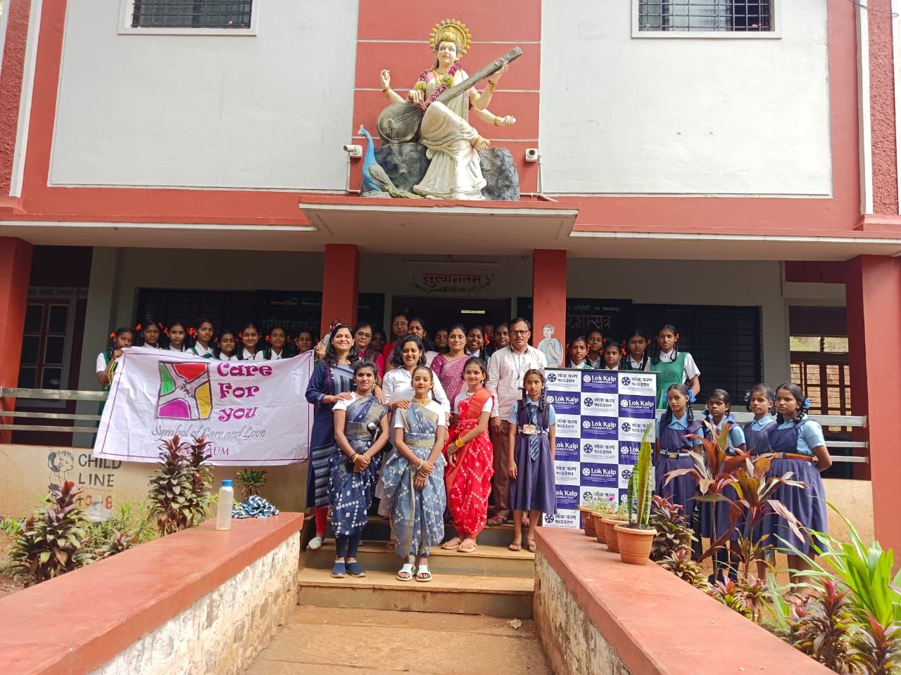 ‘Menstrual health and hygiene’ workshop for the girls of class 7th to 10th at Madhyamik Vidyalay, Jamboti