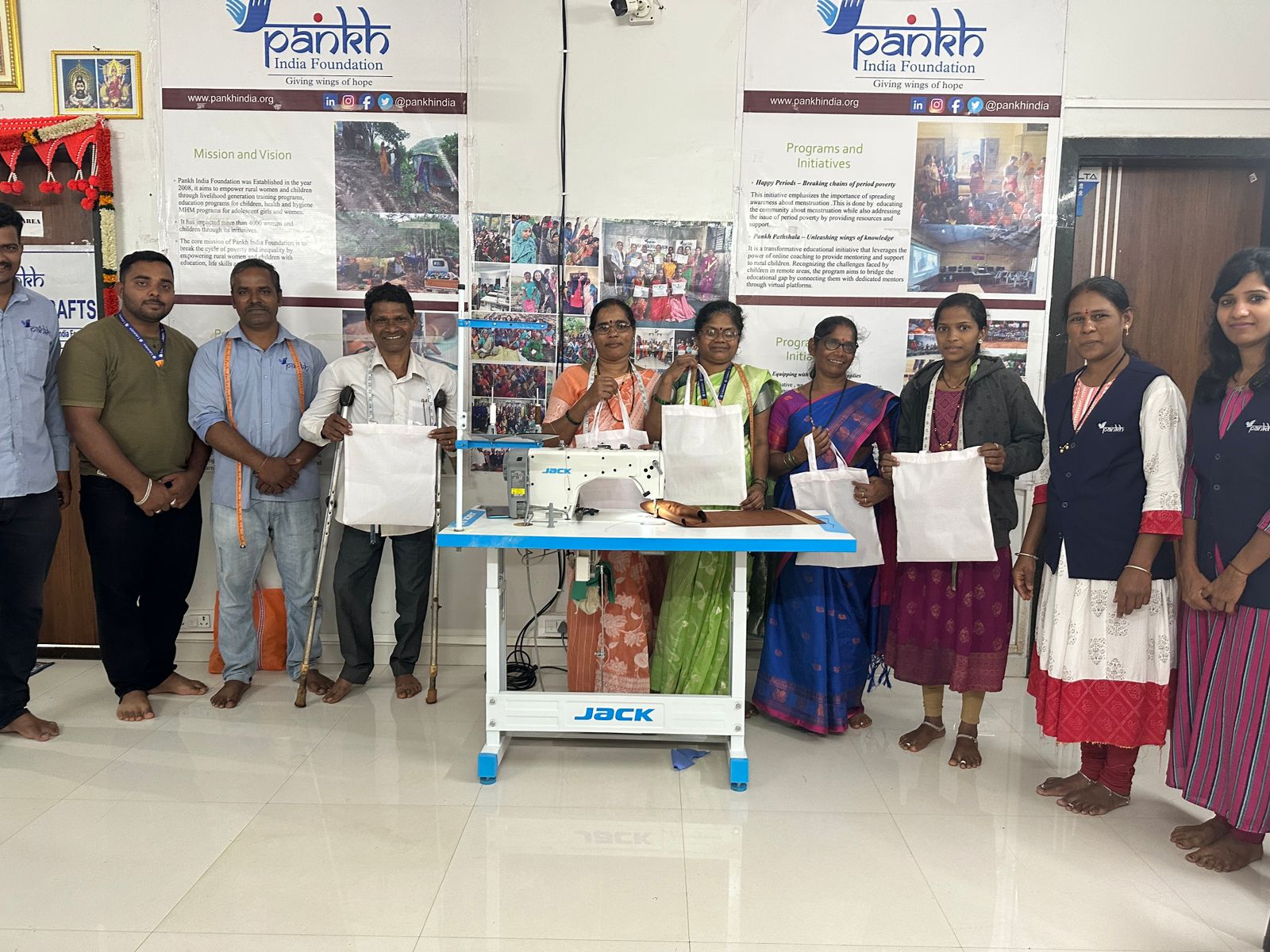 Lok Kalp Foundation and Pankh India Foundation Successfully Conduct Skill Training Program in Chikkodi