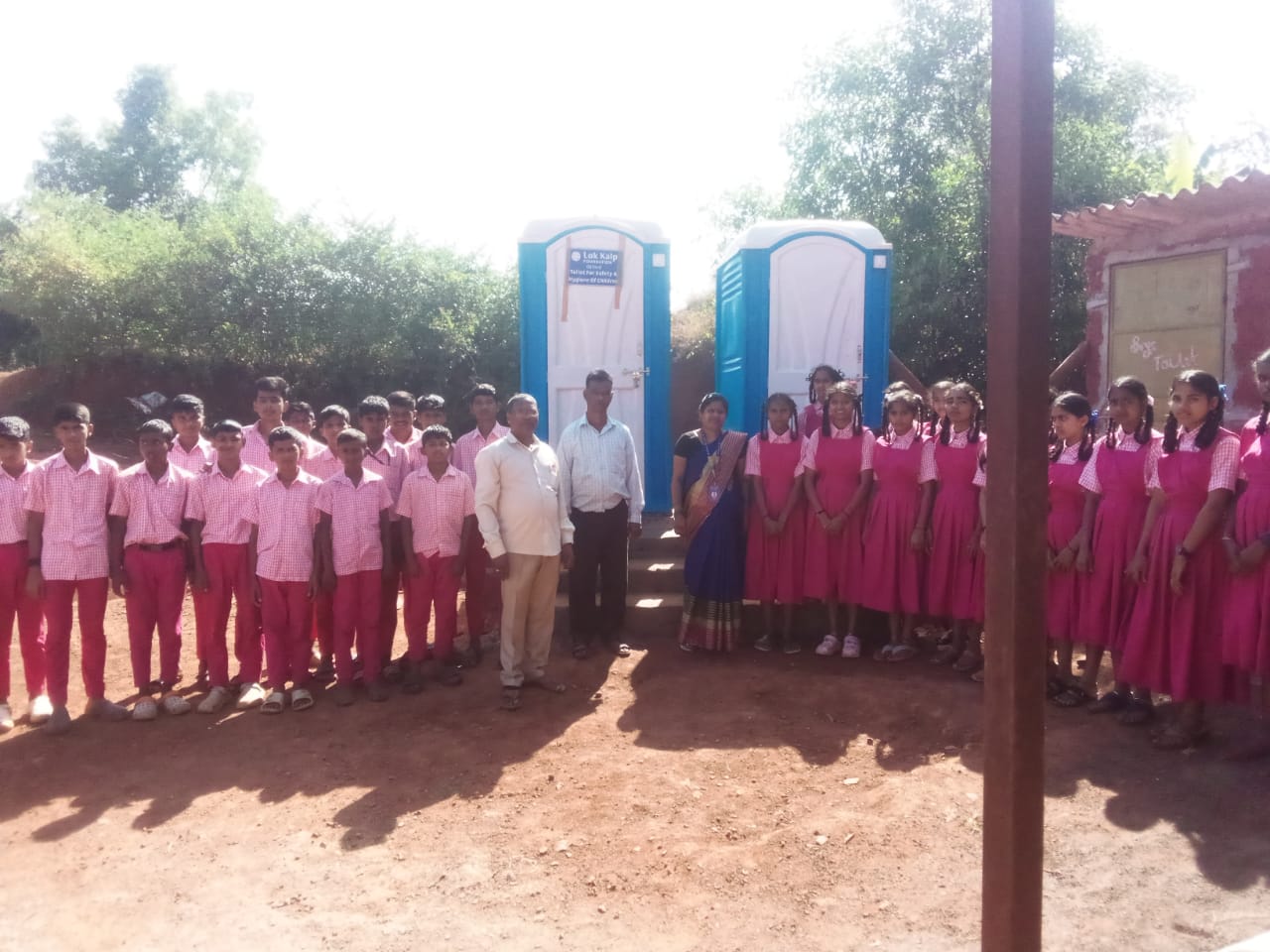 Lok Kalp Foundation Successfully Installs Toilets at Golyali Village School in Khanapur