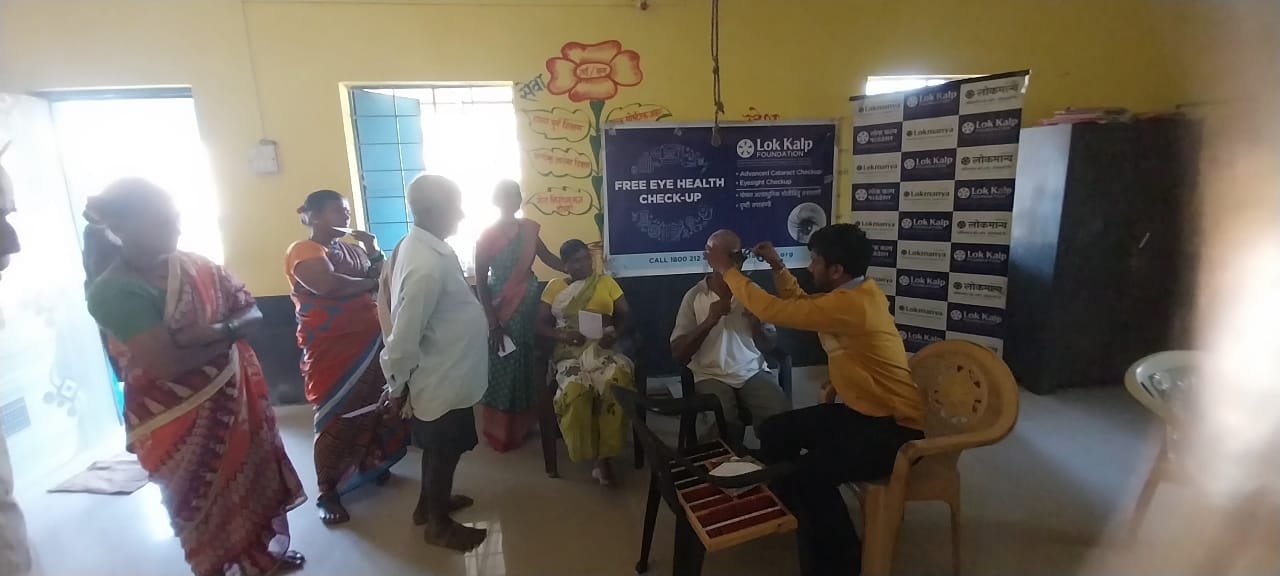 Lok Kalp Foundation and Netradarshan Hospital Conduct Free Eye Checkup Camp at Betne Village