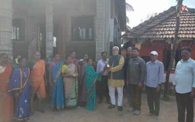 Chairman of Lokmanya Multipurpose Co-operative Society Ltd Inaugurates Solar Street Lamps Installed by Lok Kalp Foundation