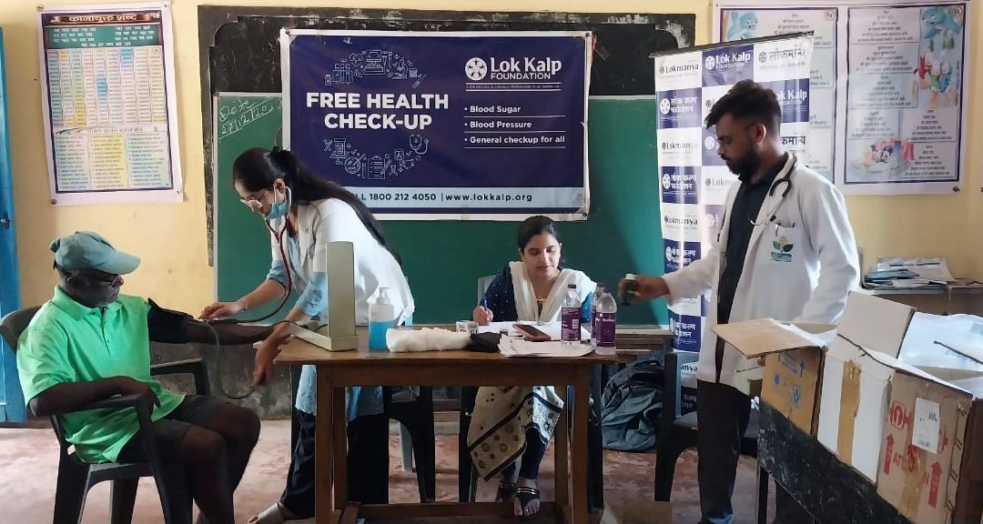 Lok Kalp Foundation and KLE Ayurvedic Hospital Organize Free Health Camp at Maan Village