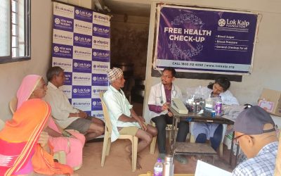 Lok Kalp Foundation and KLE Ayurvedic Hospital Organize Free Health Camp at Habbanhatti Village