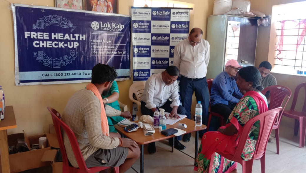 Lok Kalp Foundation and Venugram Hospital Organize Free Health Camp at Otoli Village