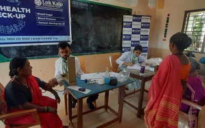 Lok Kalp Foundation and KLE Ayurvedic Hospital Successfully Conduct Free Health Camp at Talawade Village