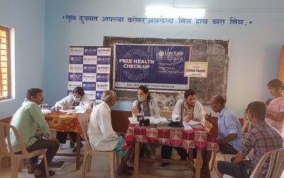 Lok Kalp Foundation and KLE Ayurvedic Hospital Conduct Free Health Camp at Kankumbi Village