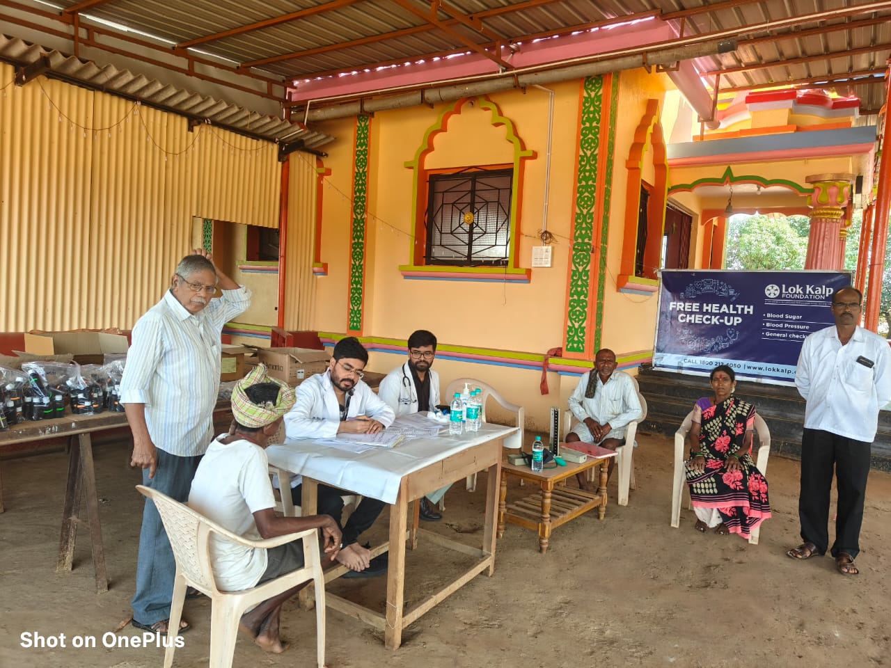 Free General Health Camp Conducted at Talawade Village by Lok Kalp Foundation and KLE Ayurvedic Hospital-1