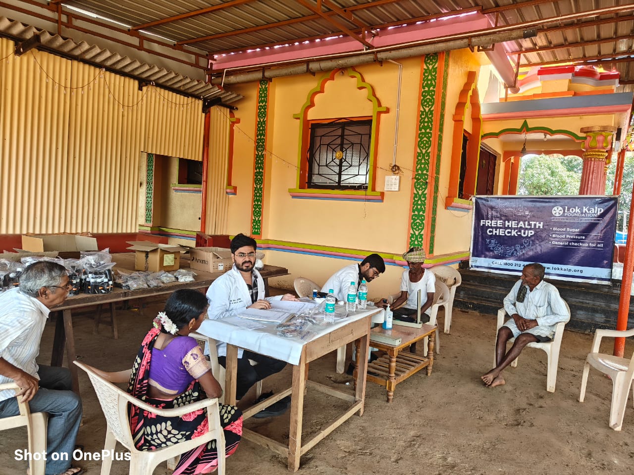 Free General Health Camp Conducted at Talawade Village by Lok Kalp Foundation and KLE Ayurvedic Hospital-2