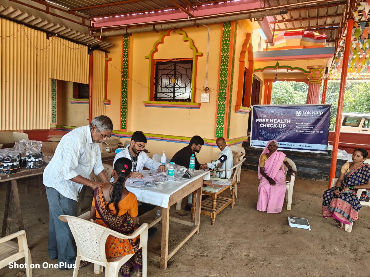 Free General Health Camp Conducted at Talawade Village by Lok Kalp Foundation and KLE Ayurvedic Hospital-3