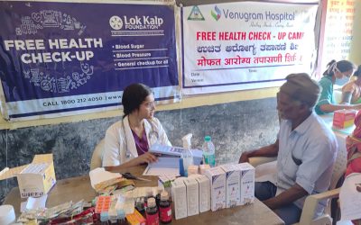 Lok Kalp Foundation and Venugram Hospital Belgaum Conduct Free General Health Camp at Huland Village