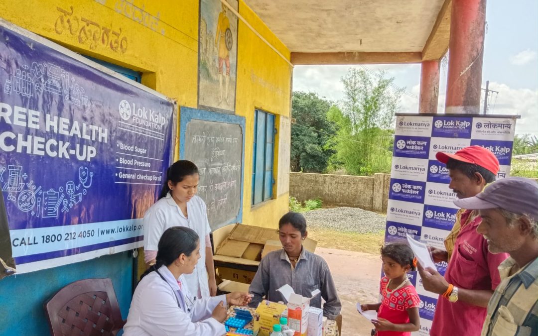 Lok Kalp Foundation and Arihant Hospital Conduct Free Health Camp at Handikopwada Village