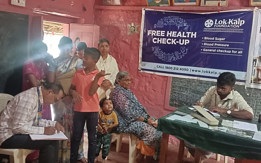Lok Kalp Foundation and KLE Ayurvedic Hospital Belgaum Conduct Free Health Camp at Jamboti Vadgaon Village