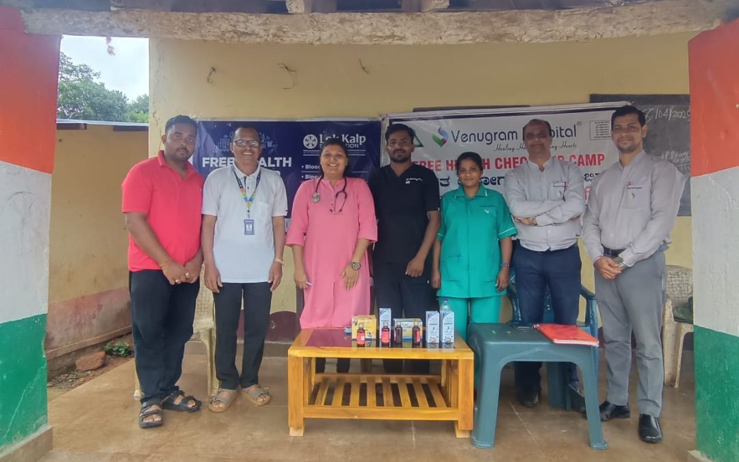 Lok Kalp Foundation and Venugram Hospital Conduct Free General Health Camp at Gawase Village