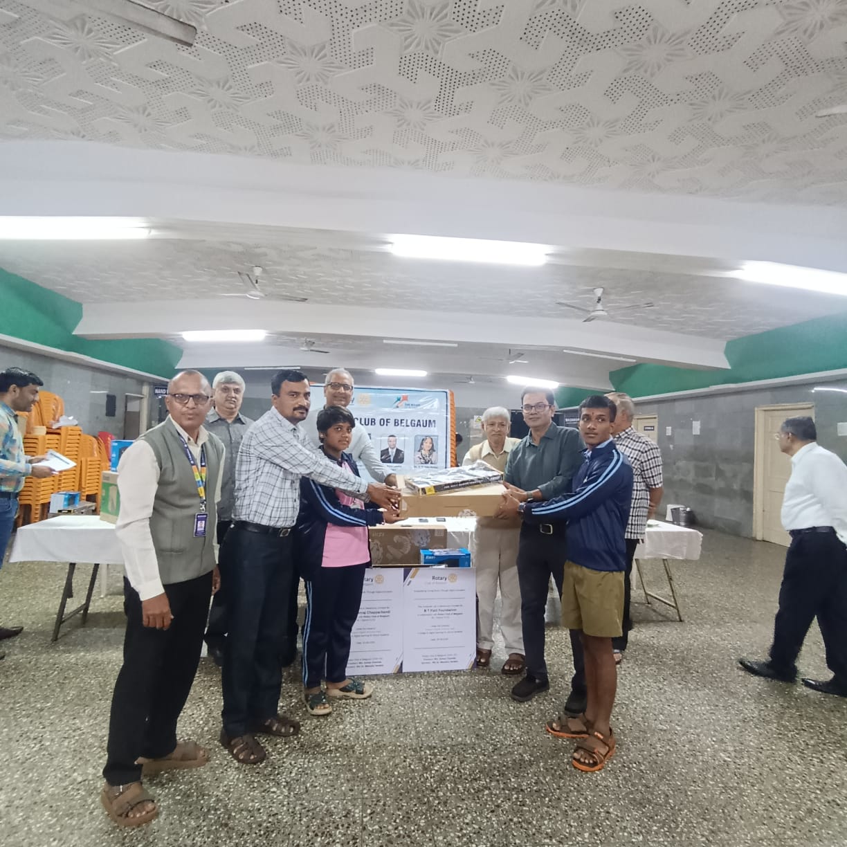 Rotary Club of Belgaum Donates Computers to Olmani High School-1
