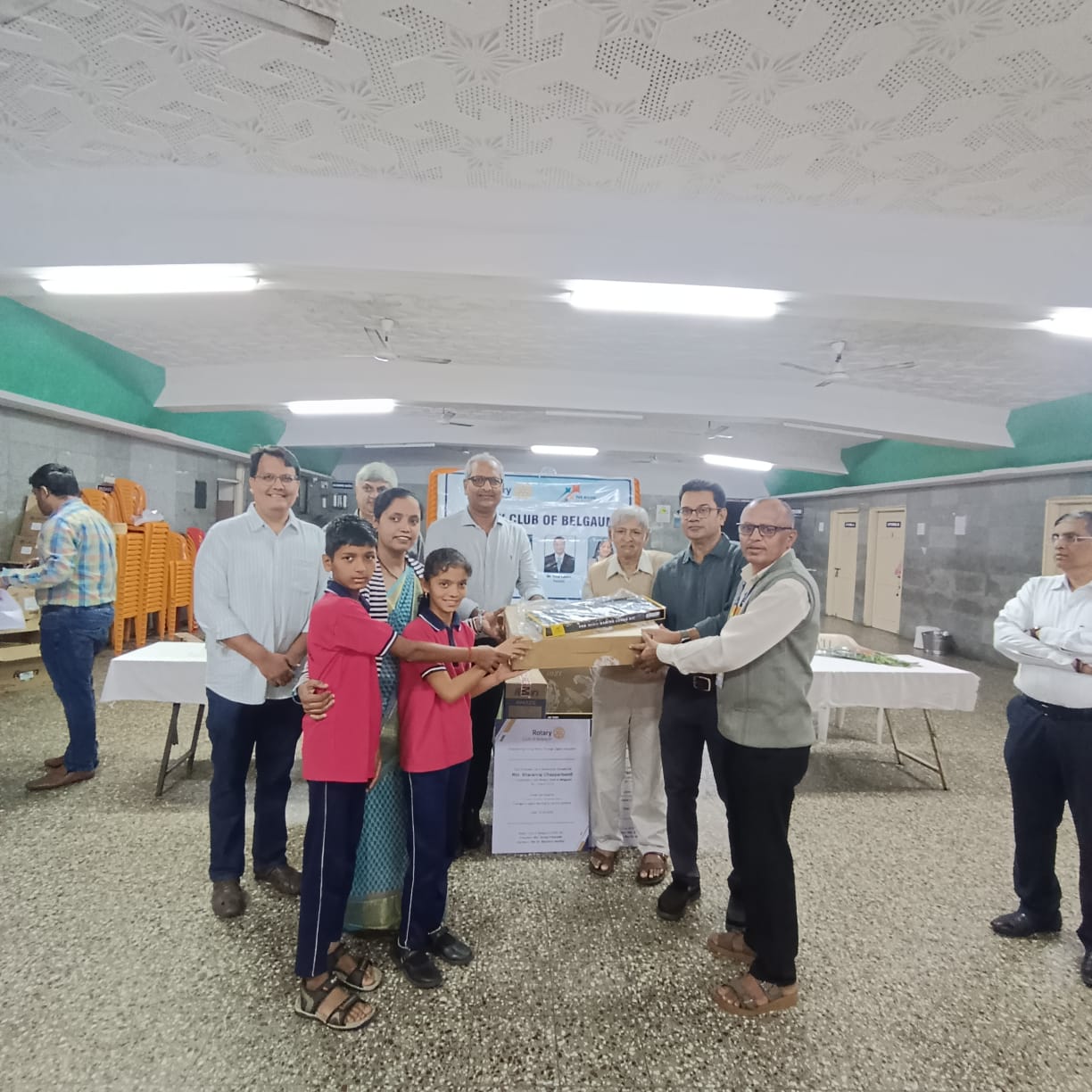 Rotary Club of Belgaum Donates Computers to Olmani High School-2