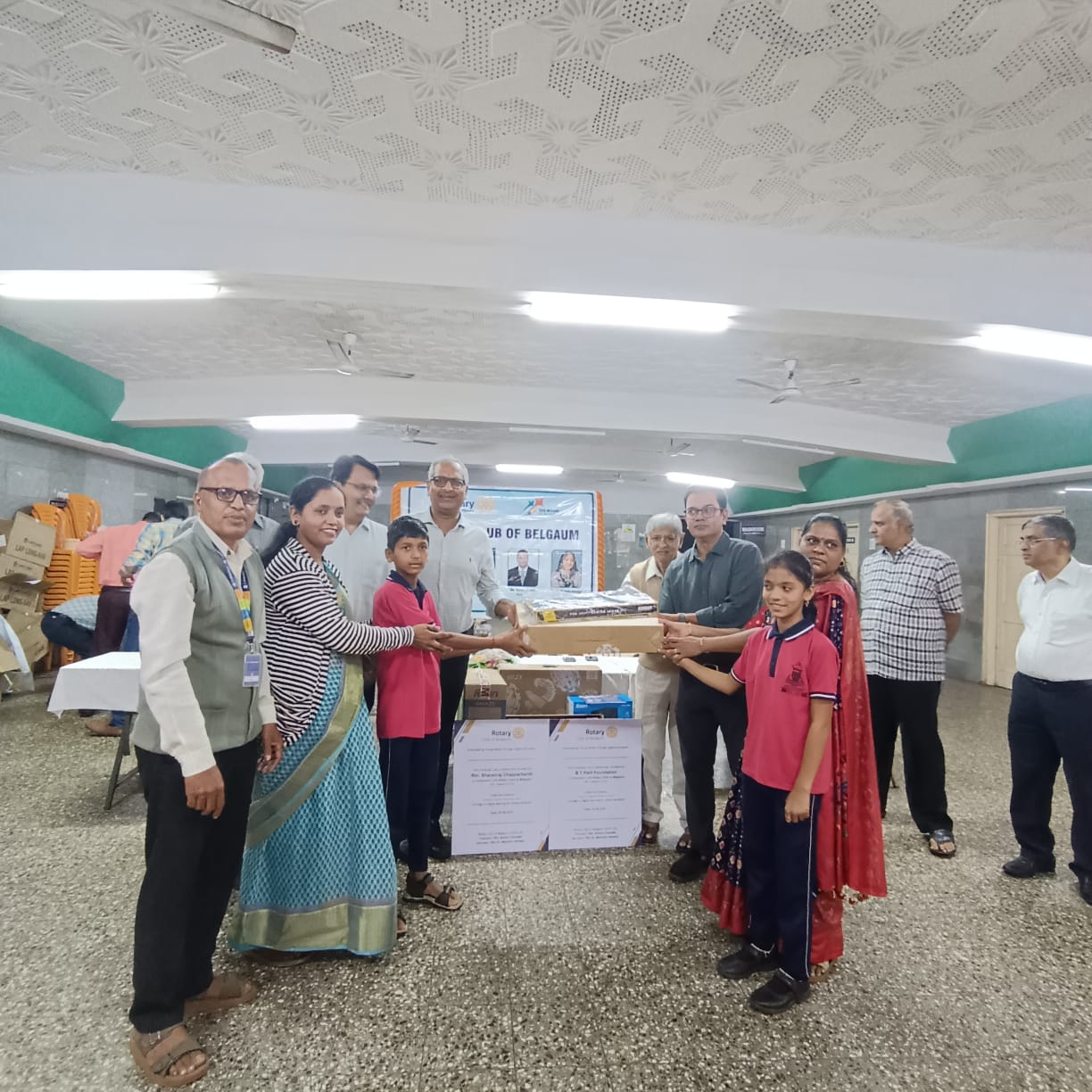 Rotary Club of Belgaum Donates Computers to Olmani High School-3