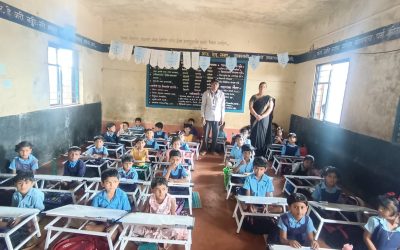 Lok Kalp Foundation Donates Whiteboard Study Tables to MHPS Jamboti School