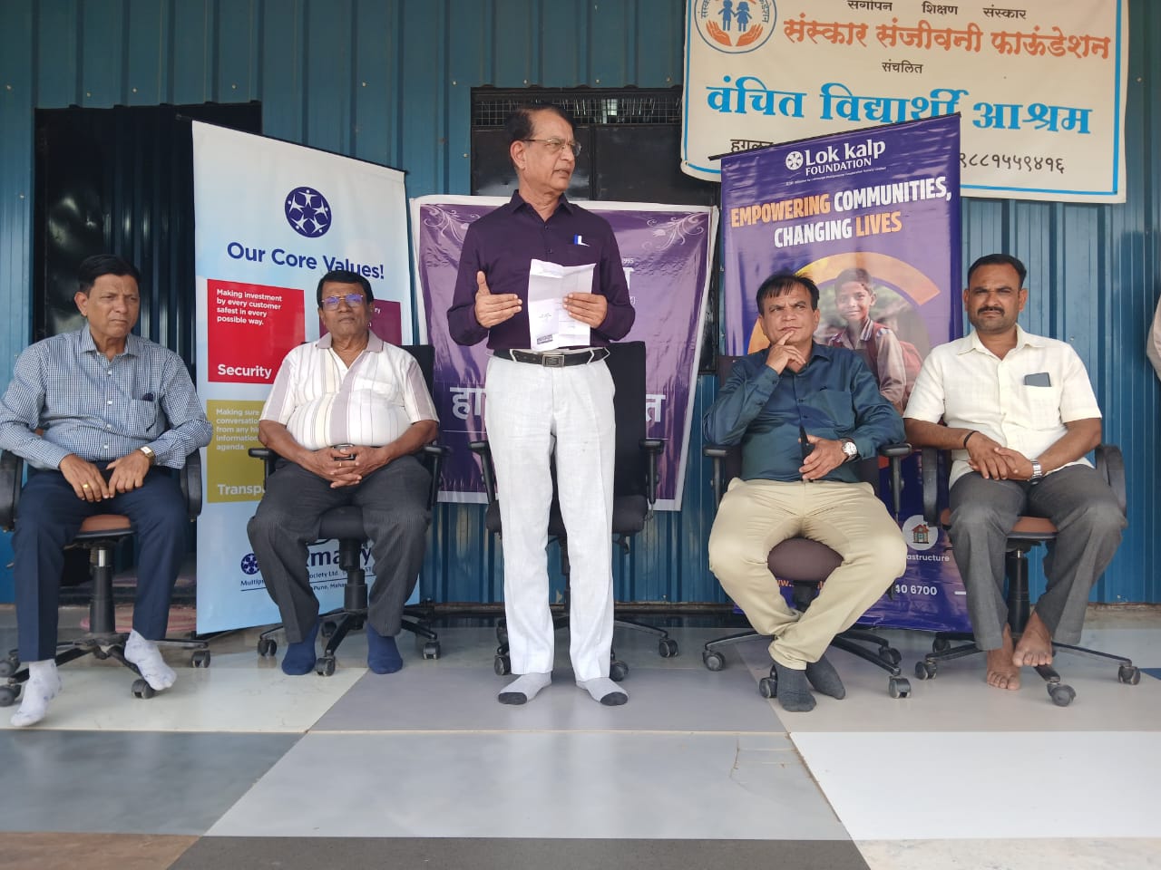 Lok Kalp Foundation Felicitates Sanskar Sanjivani Foundation for Uplifting Deprived Children through Education-1