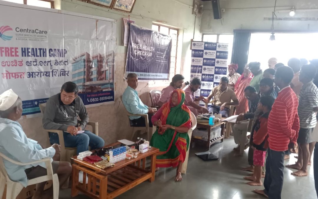 Lok Kalp Foundation & Centracare Hospital Conduct Free General Health Camp at Bailur Village