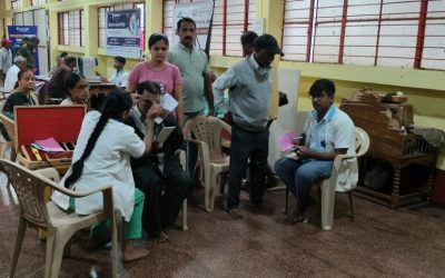 Lok Kalp Foundation and Lokmanya Multipurpose Co-operative Society Ltd Conduct Free Eye Check-up Camp at M. Vadgaon Branch