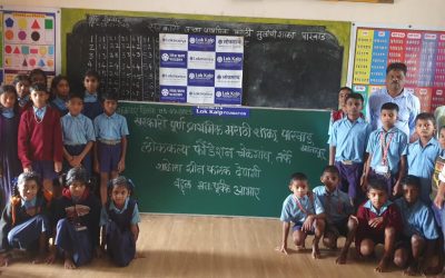 Lok Kalp Foundation Donates Green Board to MHPS School, Parwad