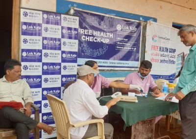 Lok Kalp Foundation team at Free Health Camp in Chapoli