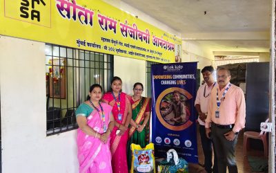 Lok Kalp Foundation organized a special felicitation ceremony and food ingredient donation at Sita Ram Sanjivani Anandashram (Vrudhashram)