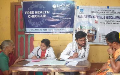 Lok Kalp Foundation and KLE Ayurvedic Hospital Successfully Conduct Free General Health Camp at Chorla Village