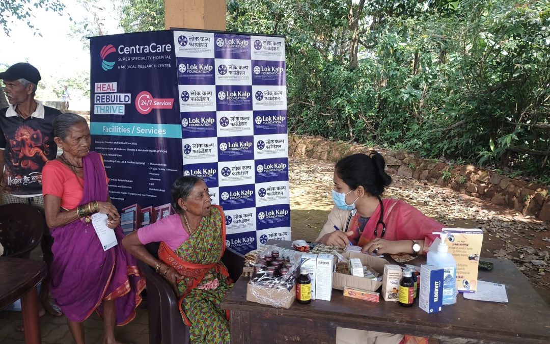 Lok Kalp Foundation and Centracare Multi-Speciality Hospital Successfully Conduct Free General Health Camp at Maan Village