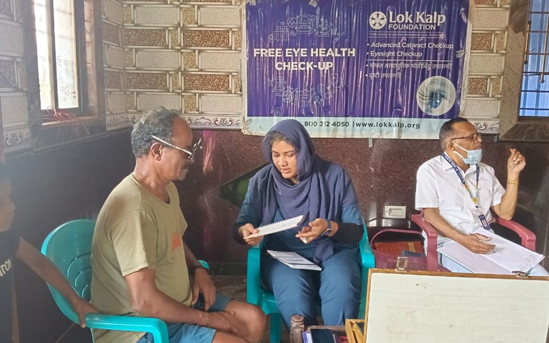 Lok Kalp Foundation and Netradarshan Super Speciality Eye Hospital Conduct Free Eye Camp at Devachihatti Village, Khanapur
