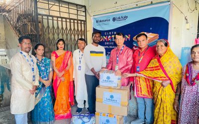 Lok Kalp Foundation and Lokmanya Multipurpose Co-operative Society Donated Clothes to Astha Beghar Nivara Kendra, Miraj