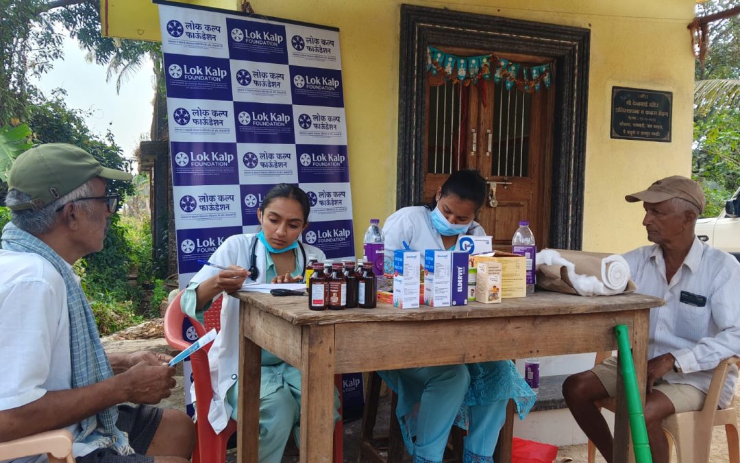 Lok Kalp Foundation and Arihant Hospital Belgaum Successfully Conduct Free General Health Camp at Nerse Village, Khanapur