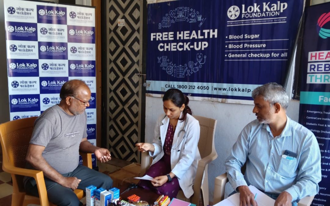 Lok Kalp Foundation and Centracare Hospital Successfully Conduct Free General Health Camp at Kusmali Village
