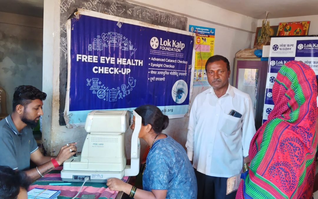 Lok Kalp Foundation & Netradarshan Eye Hospital Conduct Free Eye Camp at Habbanhatti Village