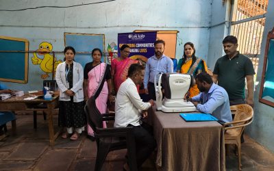 Free Eye Check – Up And Hb Checking Camp conducted by Lok Kalp Foundation under CSR initiative