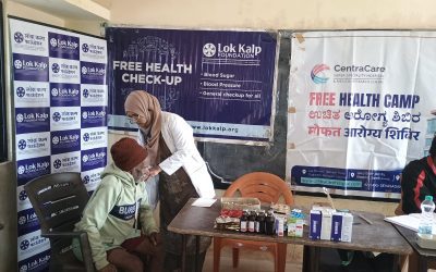 Lok Kalp Foundation and Centra Care Hospital Conduct Free General Health Camp at Amate Village