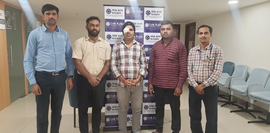 Dr. Agarwals Eye Hospital and Lokkalp, has successfully conducted a free cataract operation for a patient from Maan Village