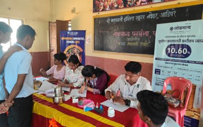 Lok Kalp Foundation organized a Free Blood Group Checking Camp at Mahakali High School, Adivare Ratnagiri