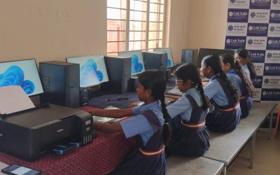 Lok Kalp Foundation Donates 10 Computers, Printer & Constructs Toilet at MHPS Chapgaon School on its 100-Year Celebration