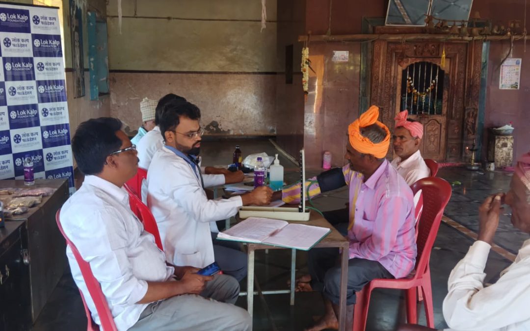 Lok Kalp Foundation & KLE Ayurvedic Hospital Conduct Free Health Camp at Bailur Village