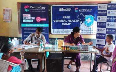 Lok Kalp Foundation & Centracare Hospital Conduct Free General Health Camp at Huland Village